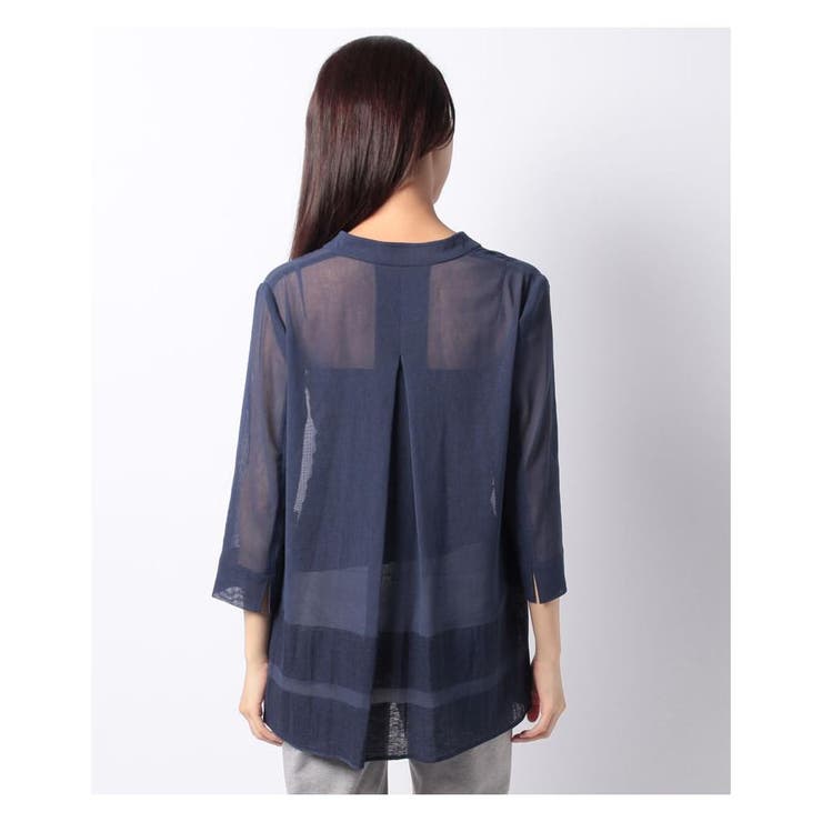 7分袖シアーシャツ | Leilian | 詳細画像3