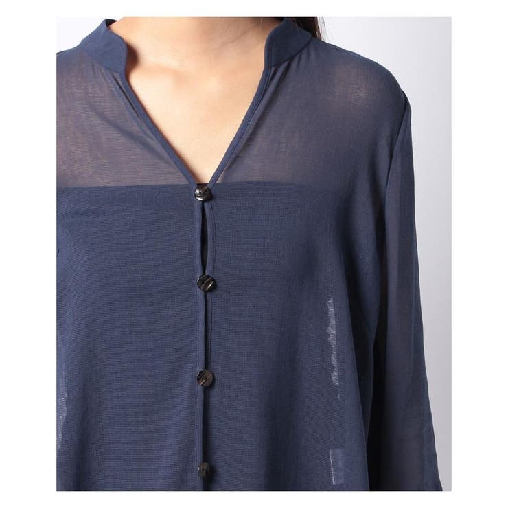 7分袖シアーシャツ | Leilian | 詳細画像4