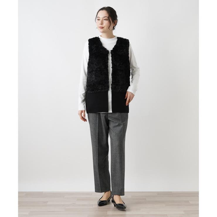 モコモコベスト[品番：LAVW0018007]｜Leilian PLUS HOUSE（レリアン