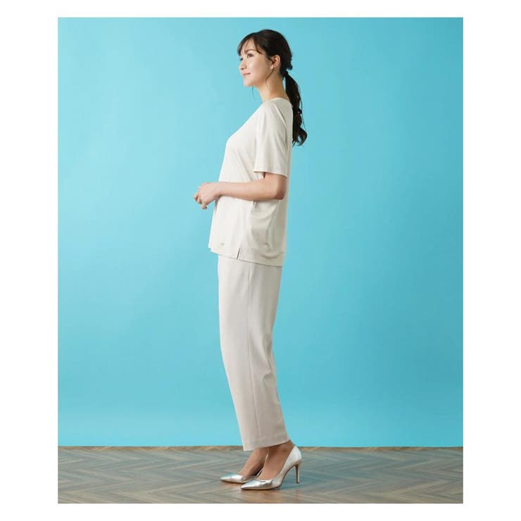 シルク100%半袖カットソー[品番：LAVW0014424]｜Leilian PLUS