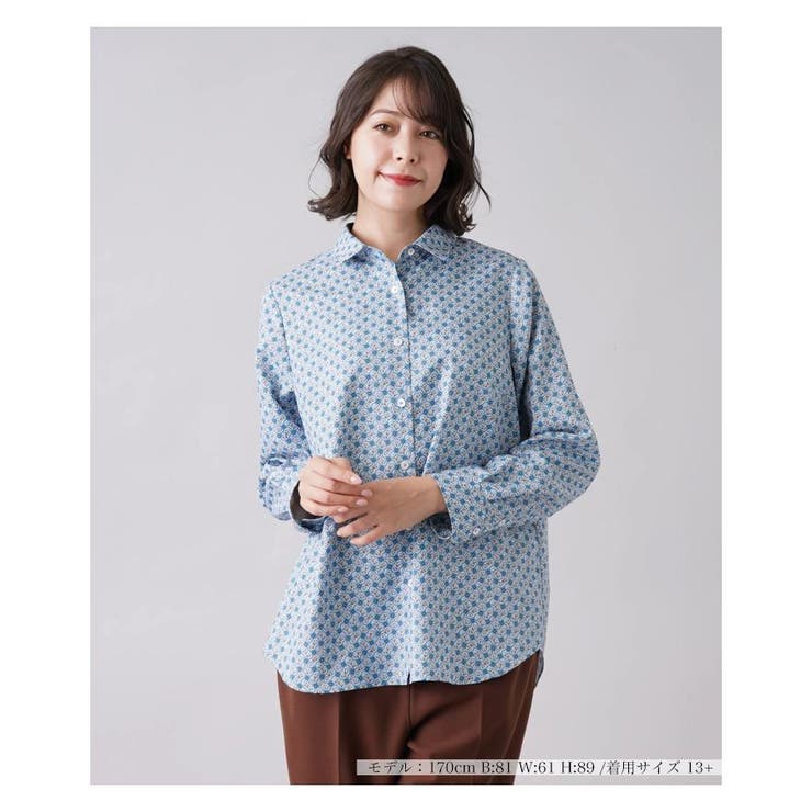 リバティプリントシャツ[品番：LAVW0007075]｜Leilian PLUS HOUSE  