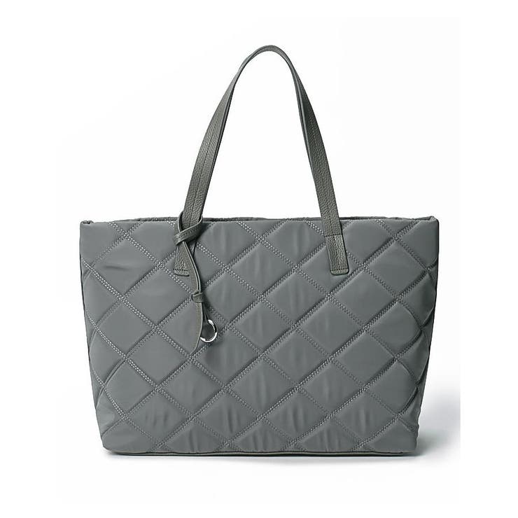 グレー | キルティングトートバッグ | Leilian