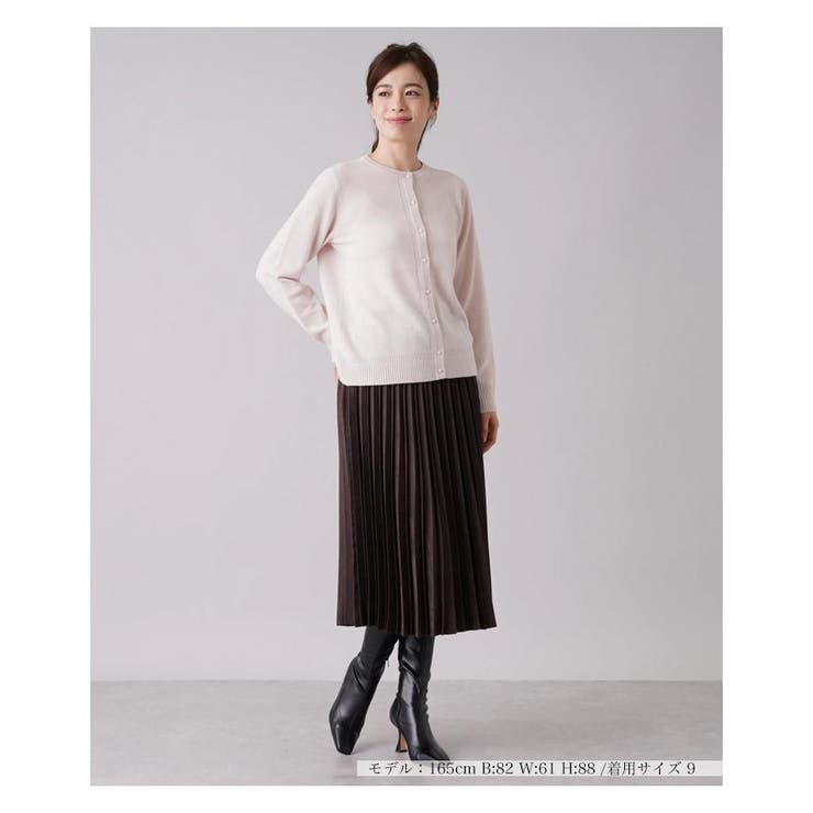 スエード調プリーツロングスカート | Leilian | 詳細画像2