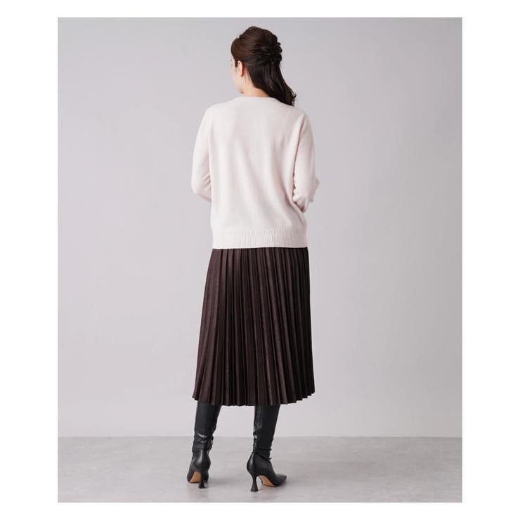 スエード調プリーツロングスカート | Leilian | 詳細画像4