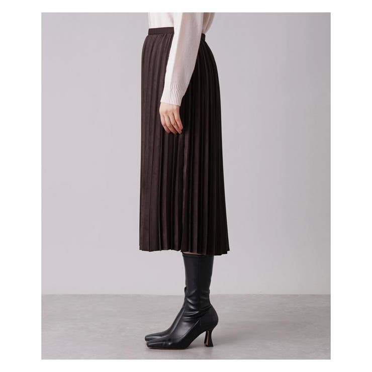 スエード調プリーツロングスカート | Leilian | 詳細画像6