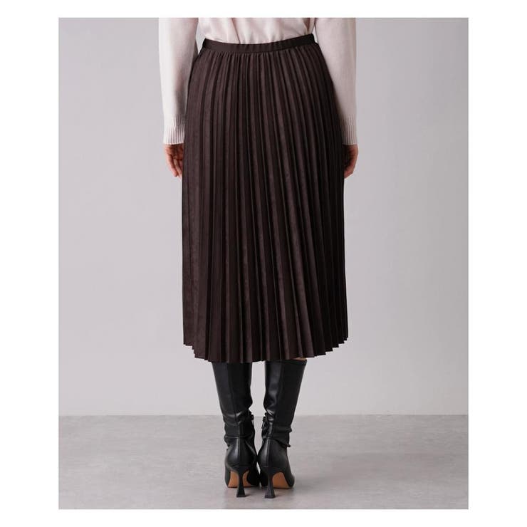 スエード調プリーツロングスカート | Leilian | 詳細画像7