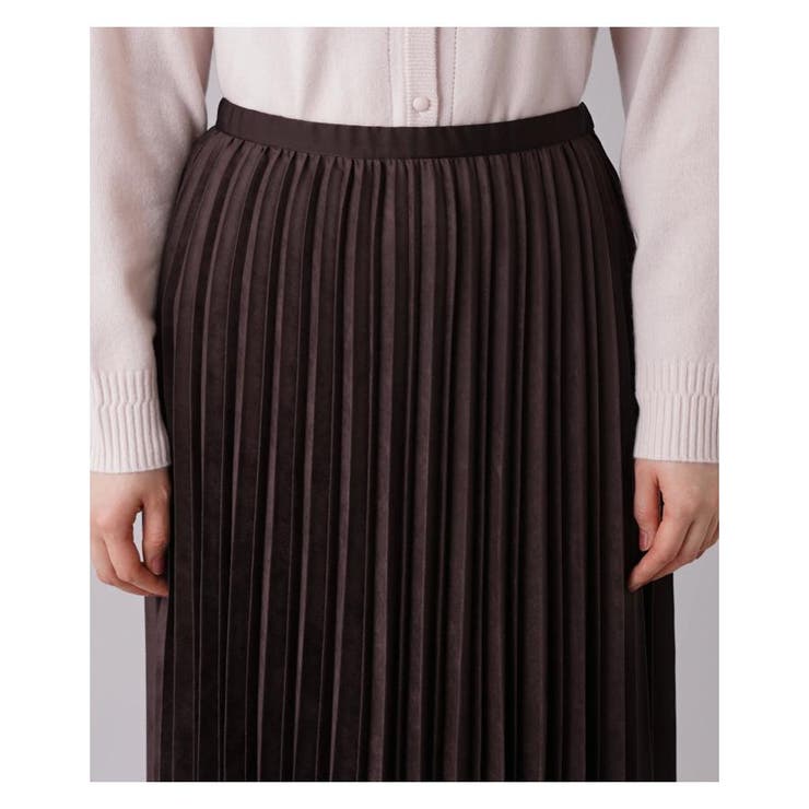 スエード調プリーツロングスカート | Leilian | 詳細画像8