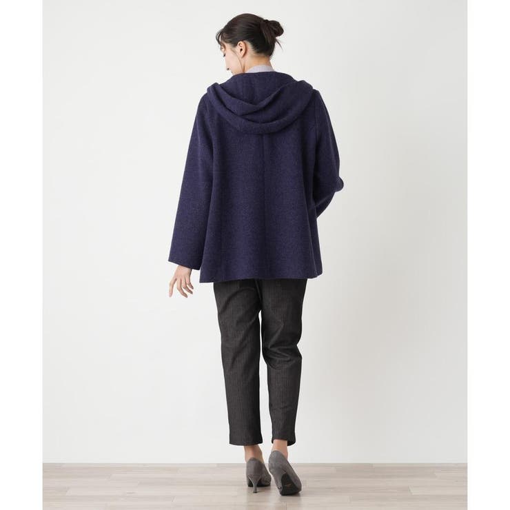 フーデッドショートコート[品番：LAVW0019269]｜Leilian PLUS