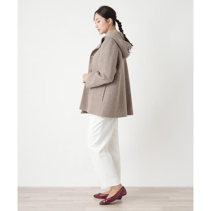 フーデッドショートコート[品番：LAVW0019269]｜Leilian PLUS