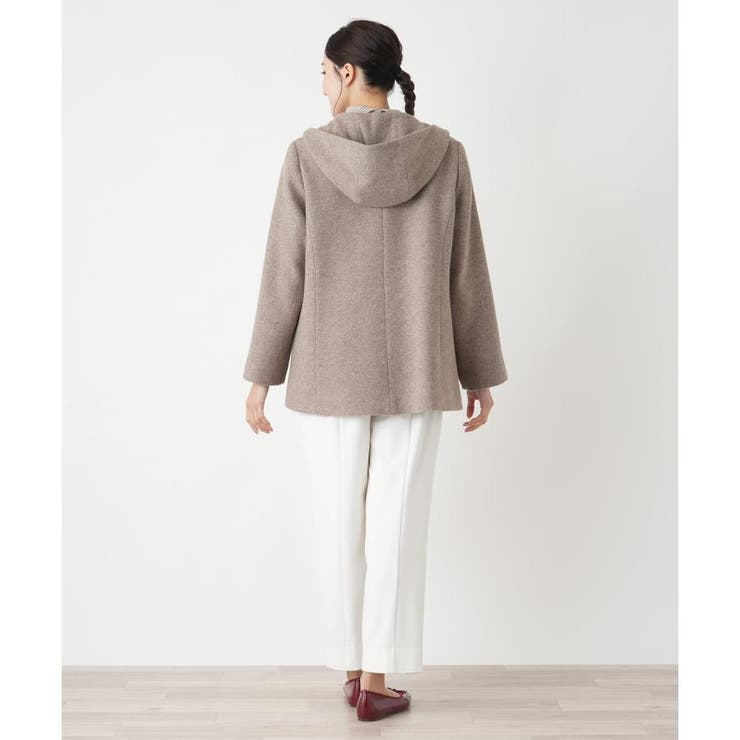 フーデッドショートコート[品番：LAVW0019269]｜Leilian PLUS