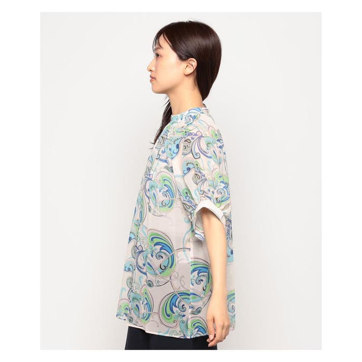 【SEAL限定商品】 ペイズリー柄スモックブラウス[品番：LAVW0010303]｜Leilian トップス