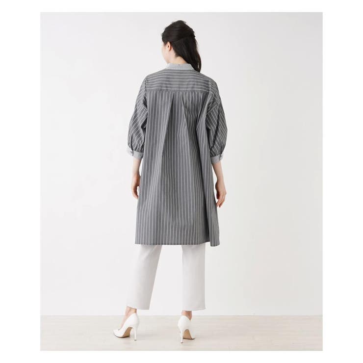 ストライプ切替チュニックブラウス | Leilian PLUS HOUSE | 詳細画像8