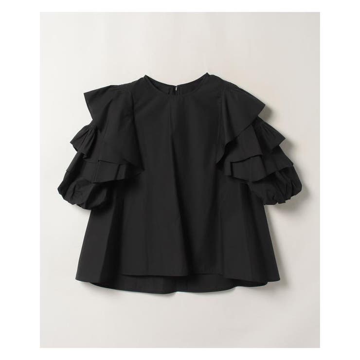 コットンフリルスリーブブラウス[品番：LAVW0011014]｜LANVIN en