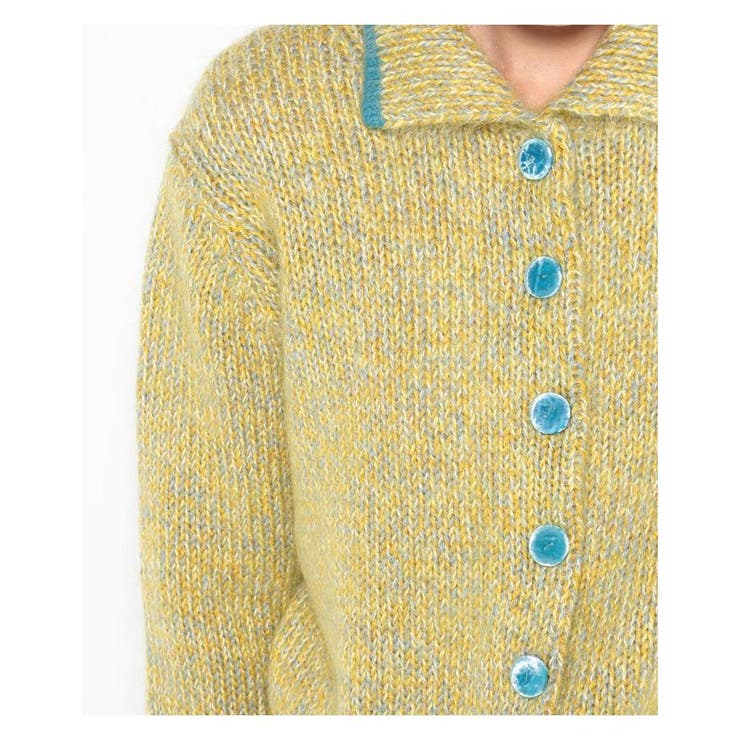 LANVIN カーディガン 襟付き Mサイズ レディース
