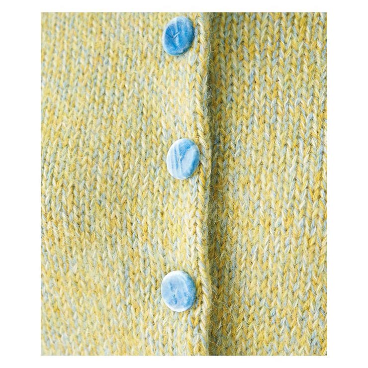 LANVIN en Bleu カーディガン ルーズフィット ワッフル メンズ