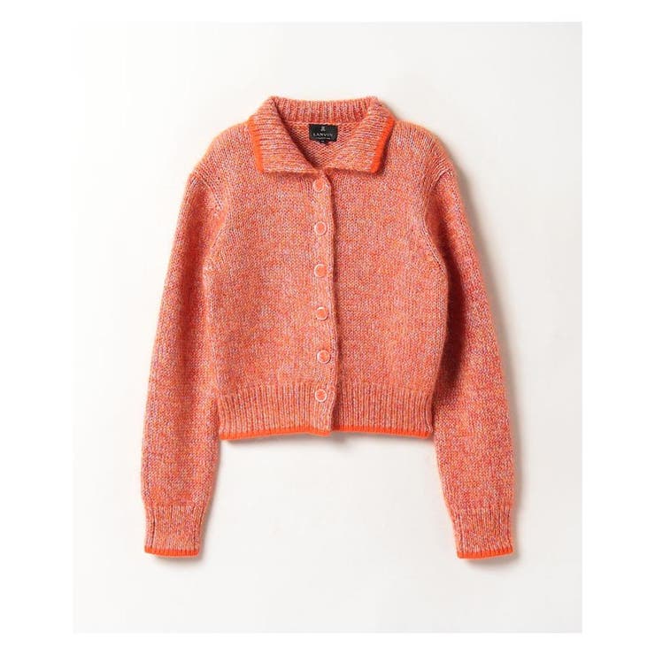 LANVIN カーディガン 襟付き Mサイズ レディース