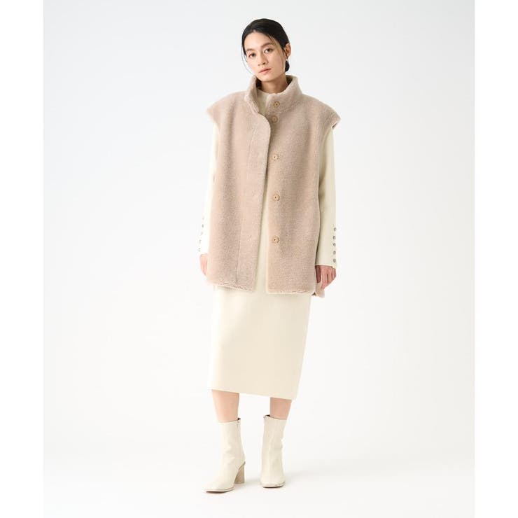 ウールファーベスト[品番：LAVW0018850]｜LANVIN COLLECTION（ランバン 
