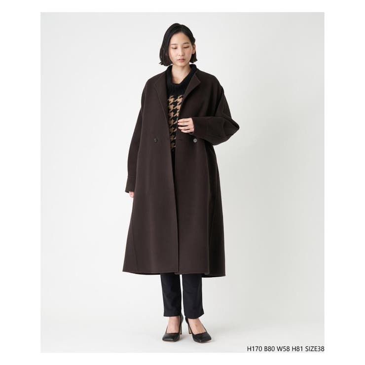 ダブルフェイスロングコート[品番：LAVW0012448]｜LANVIN COLLECTION（ランバンコレクション ）のレディースファッション通販｜SHOPLIST（ショップリスト）