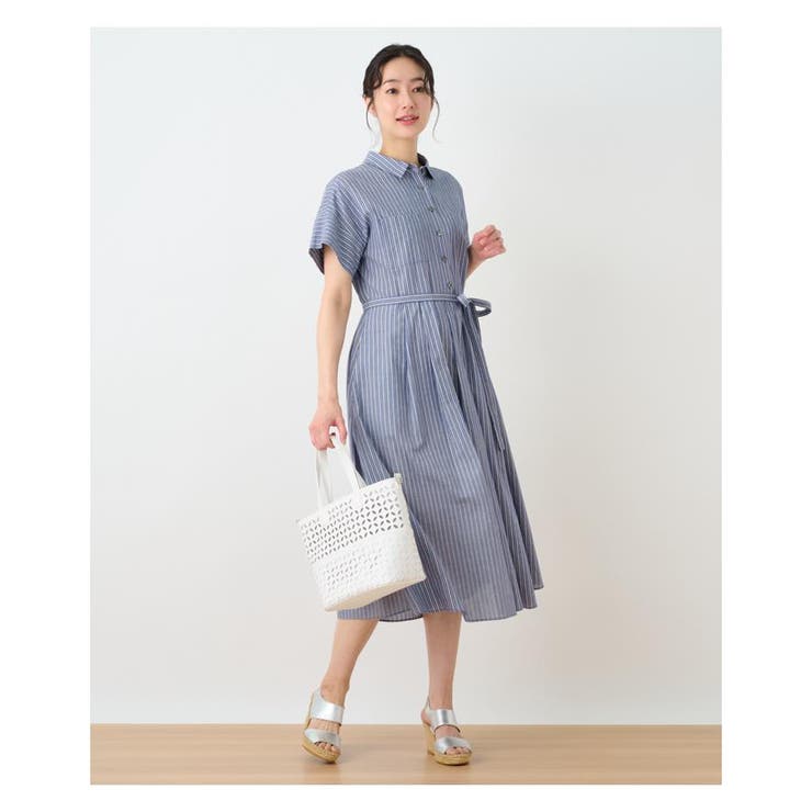 洗えるシャツワンピース[品番：LAVW0008902]｜Leilian（レリアン