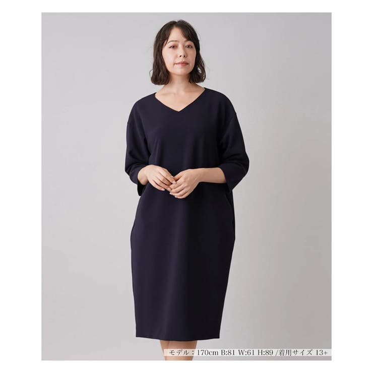 洗えるワンピース[品番：LAVW0003672]｜Leilian PLUS HOUSE（レリアン