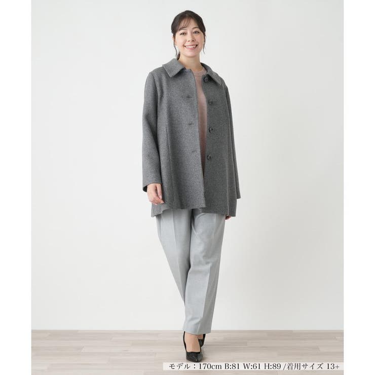 カシミヤショートコート[品番：LAVW0019180]｜Leilian PLUS