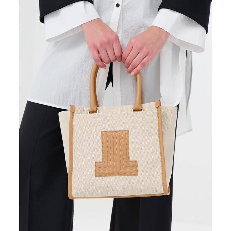 LANVIN en Bleuランバンオンブルー　ヴィジュ　キャンパストートバッグ ランバンオンブルー LANVIN en Bleu ハンド・トートバッグ