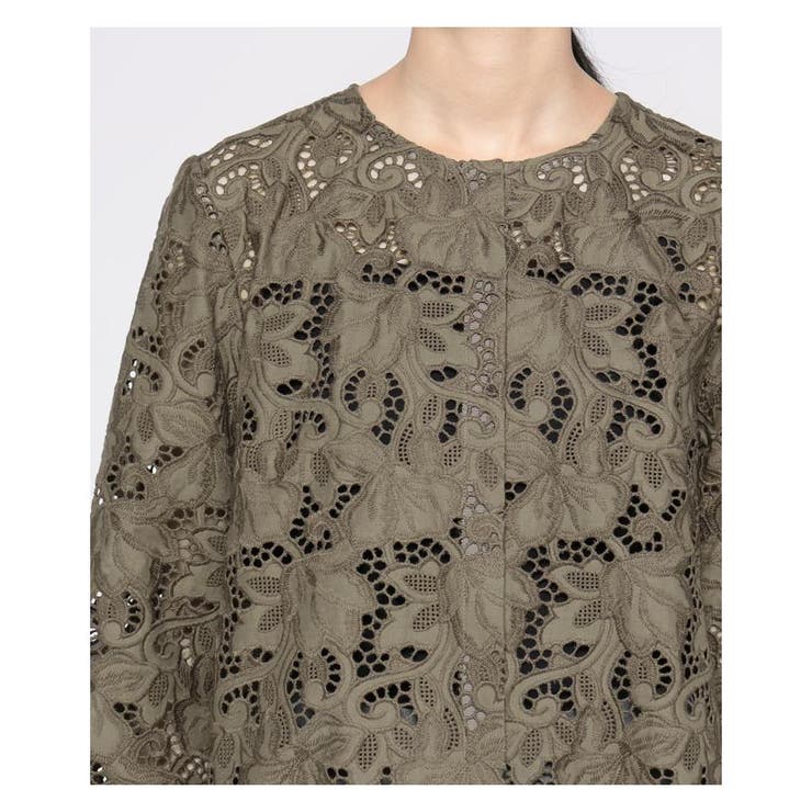 総レースロングジャケット[品番：LAVW0008716]｜Leilian