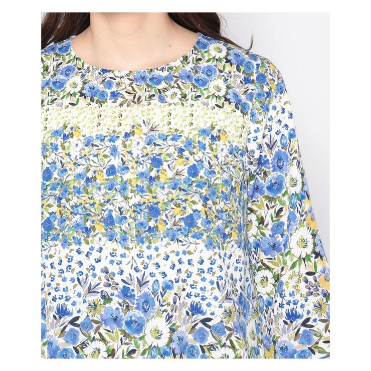 花柄プリントブラウス[品番：LAVW0008415]｜Leilian（レリアン）の