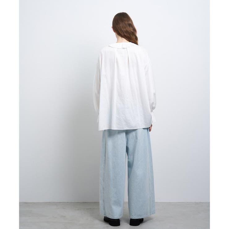 LANVIN en Bleu ブロード プリーツ ブラウス - メルカリ