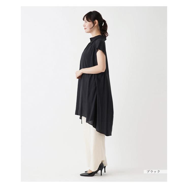 洗えるきれいめチュニックブラウス -｜Leilian（レリアン