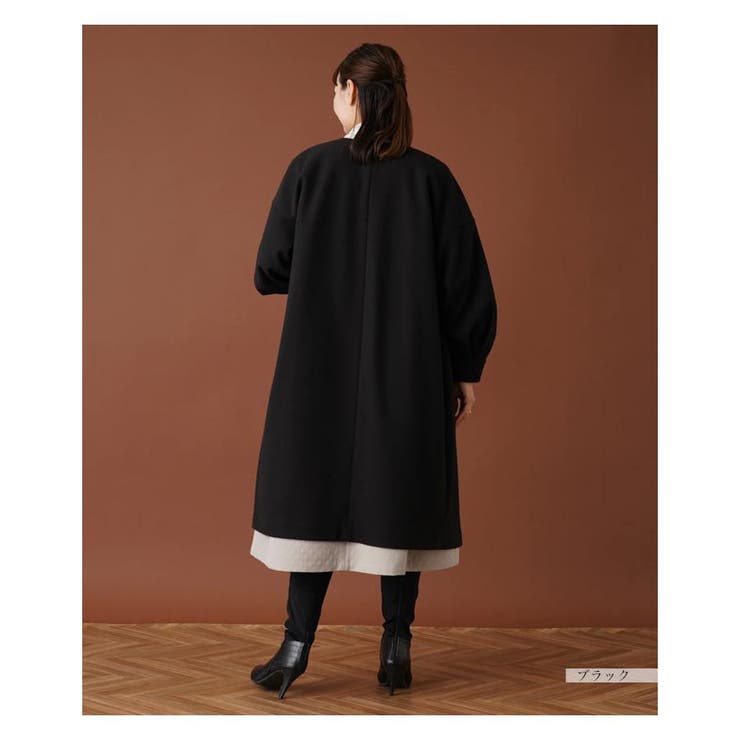 Acne Studios ノーカラーロングコート チャコールグレー Acne Studios ノーカラーロングコート チャコールグレー