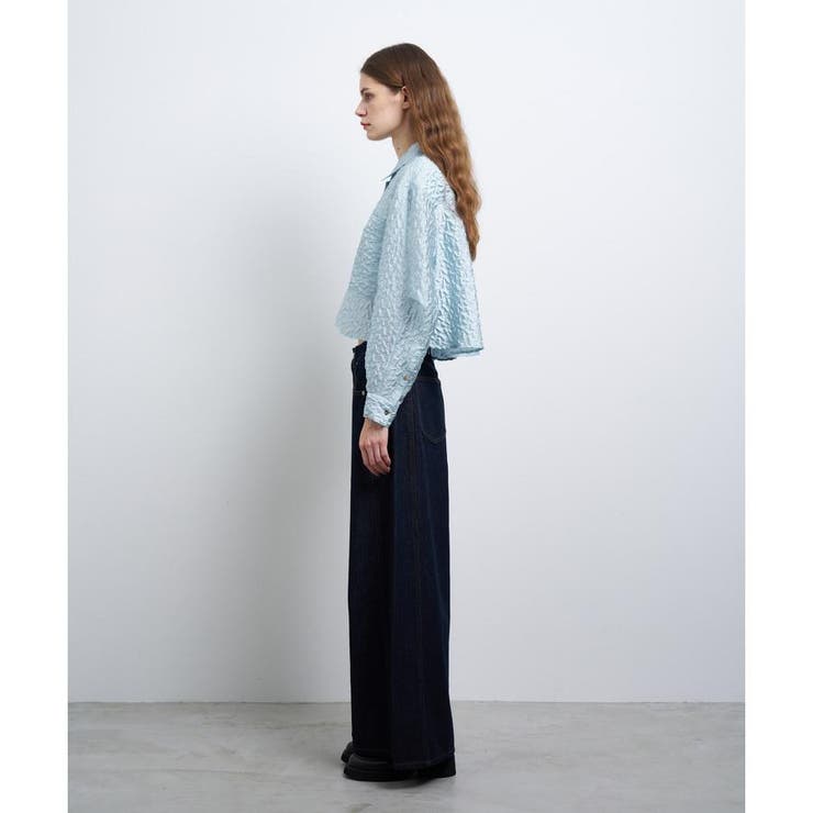クロップドフレアシャツ[品番：LAVW0019425]｜LANVIN en Bleu  