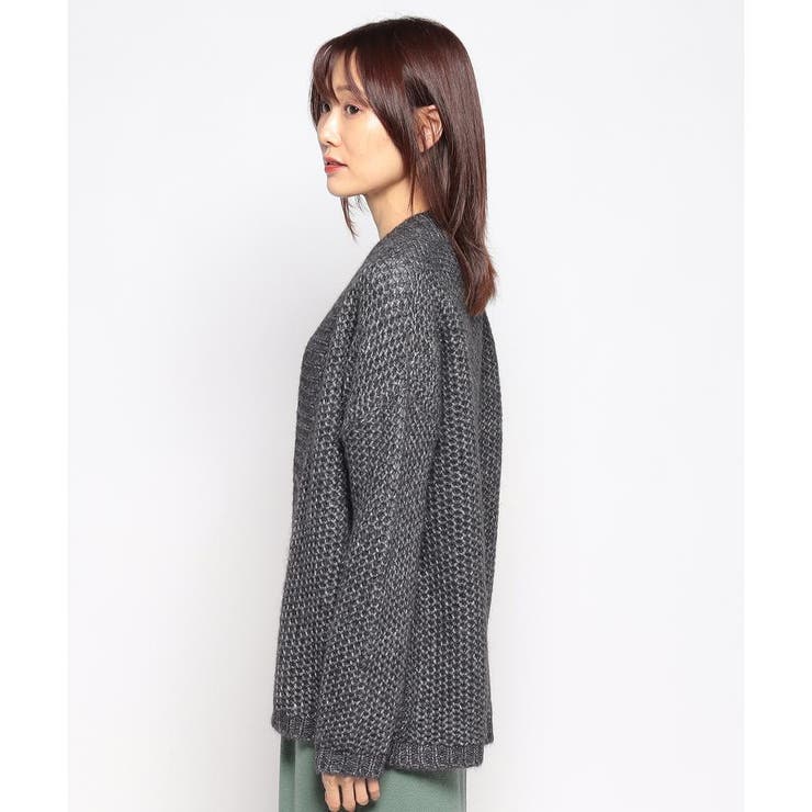 レリアンカーディガン Leilian 羽織 white sweater ニットボレロ