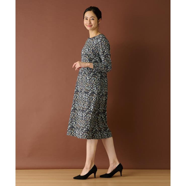 「Leilian膝丈ワンピース」size7 サックワンピース|レリアン | レリアン公式オンラインストア