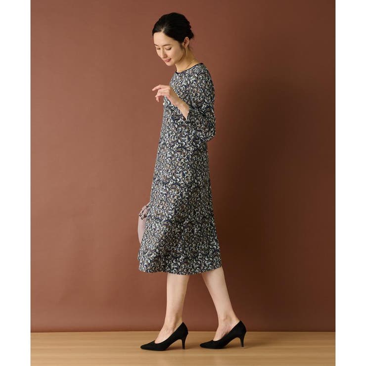 ジャスミン　Leilian レリアン　ストレッチ　ワンピース 洗えるストレッチワンピース[品番：LAVW0017568]｜Leilian（レリアン