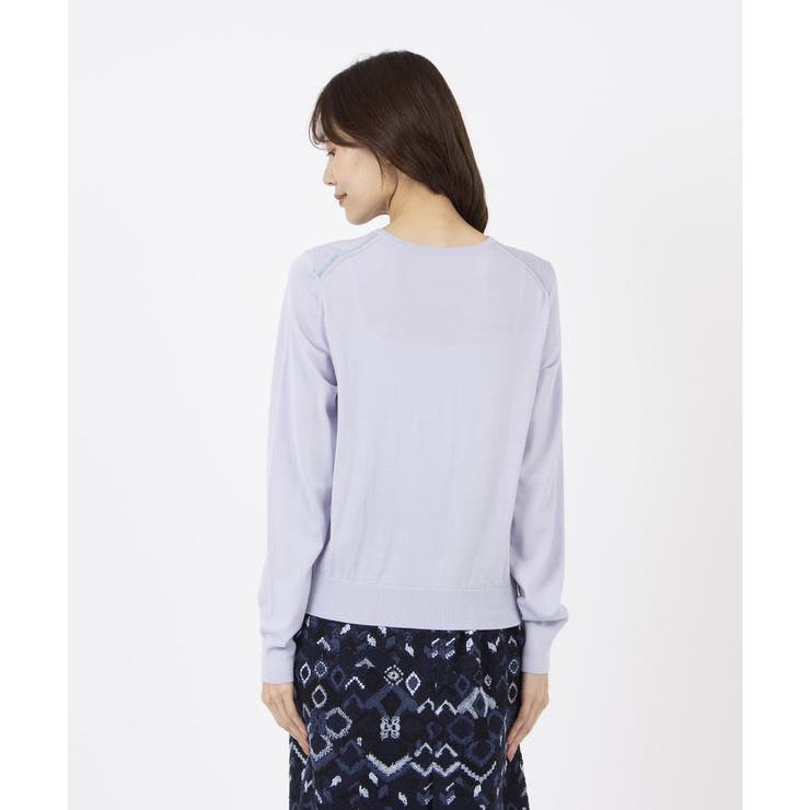 Leilian / レリアン クルーネックニット【LORO PIANA】 クルーネックニット【LORO PIANA】【BOURGE】|レリアン プラス