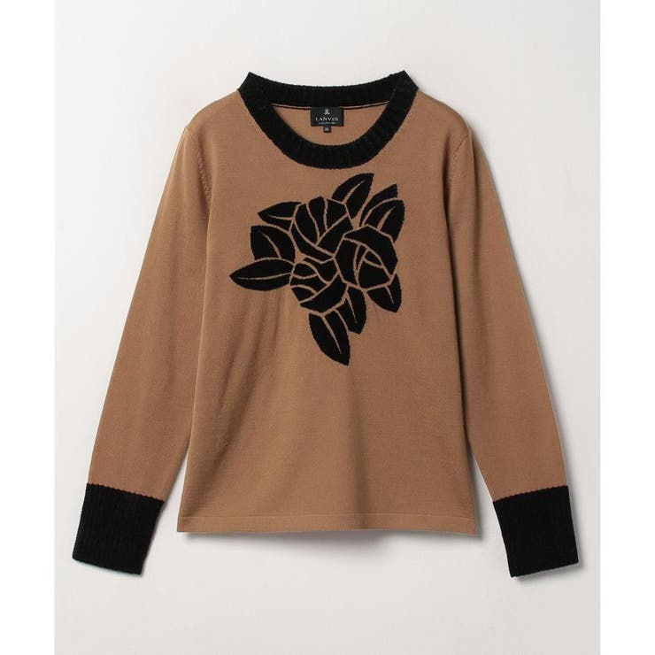 スリーローズバイカラーニット[品番：LAVW0011731]｜LANVIN COLLECTION 