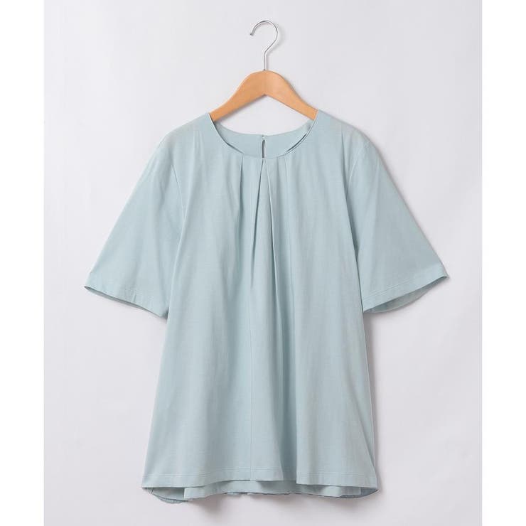 サックス | バック切替えブラウス | Leilian PLUS HOUSE