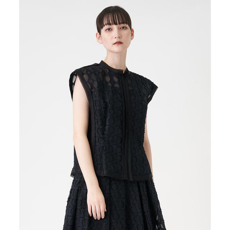 サークルジャカードブラウス[品番：LAVW0015001]｜LANVIN