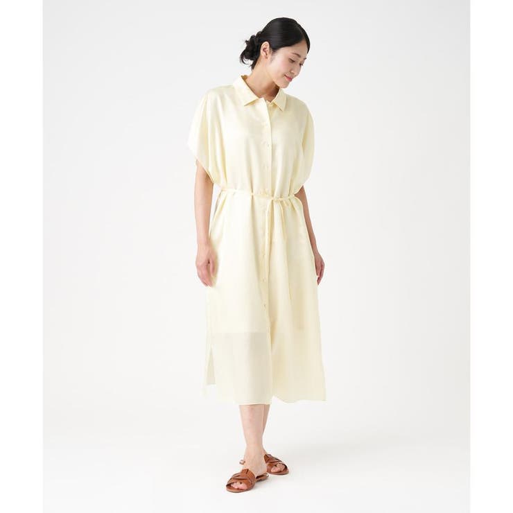 シルクキュプラサテンワンピース[品番：LAVW0015003]｜LANVIN 