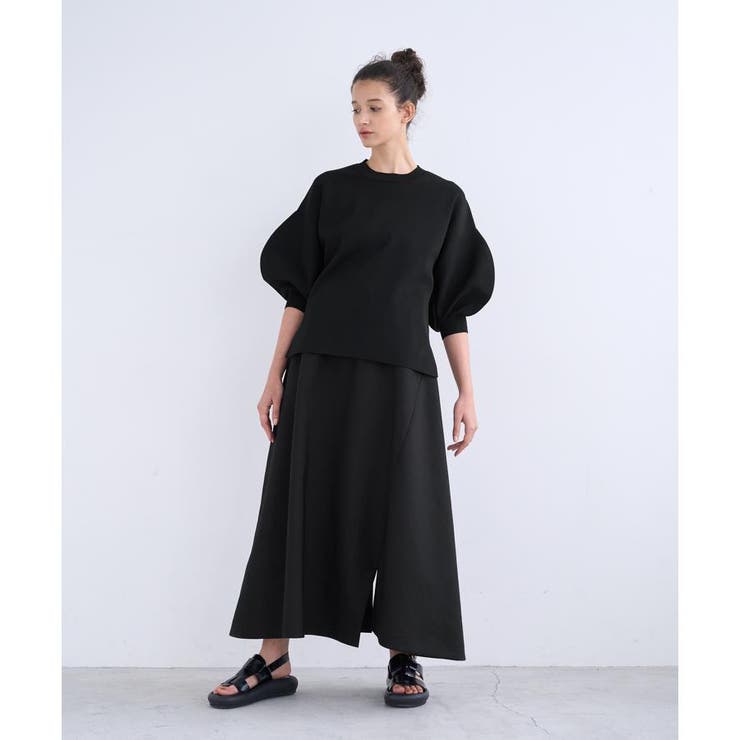 ハーフミラノパフスリーブニット[品番：LAVW0008225]｜LANVIN en Bleu 
