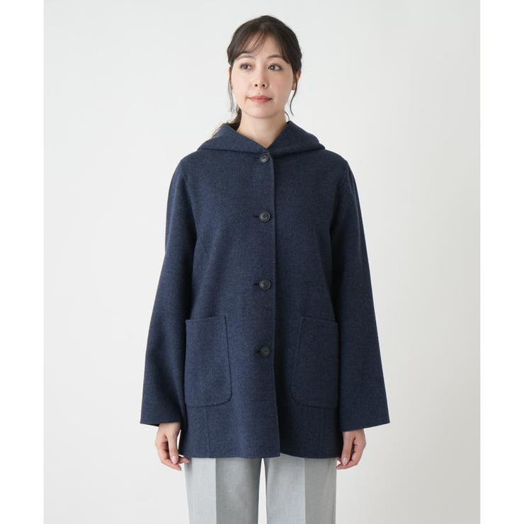 フーデッドショートコート[品番：LAVW0019181]｜Leilian PLUS