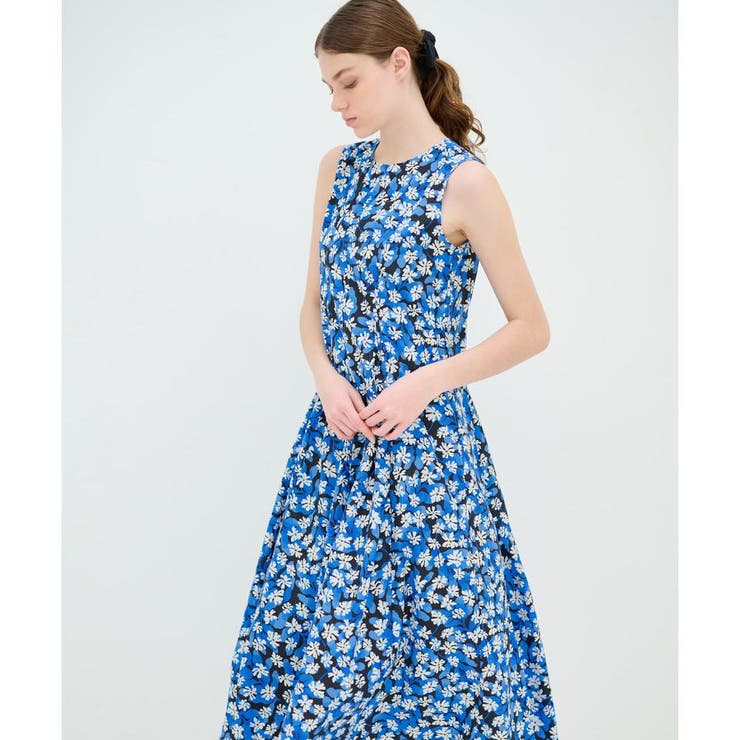 LANVIN en Bleu フラワーオーガンジーワンピース & セットボレロ フラワーオーガンジーボレロ[品番：LAVW0004182]｜LANVIN en