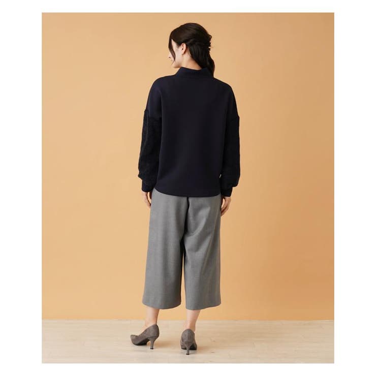 袖切替ハイネックプルオーバー[品番：LAVW0011669]｜Leilian（レリアン