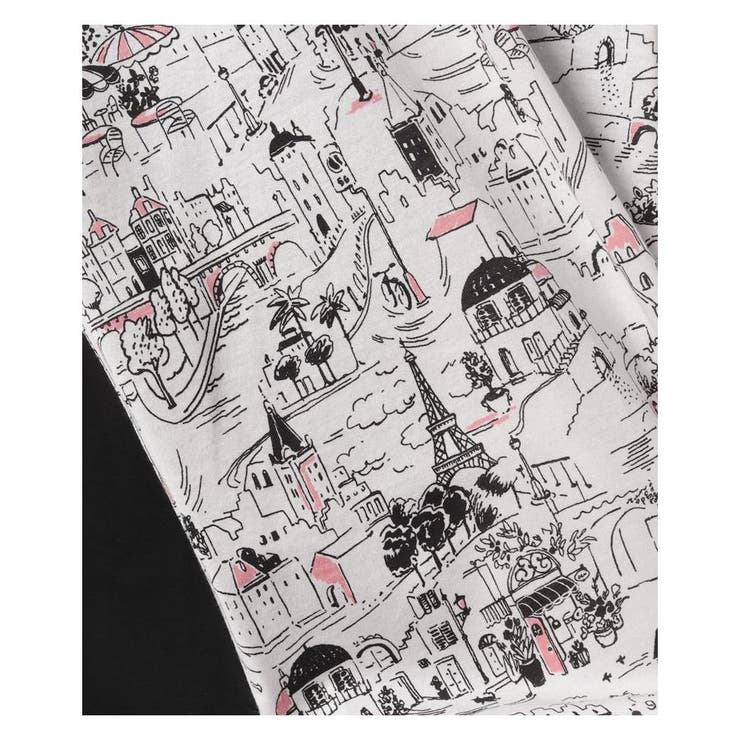 イラスト柄切り替えクルーネックカットソー | Leilian PLUS HOUSE | 詳細画像5