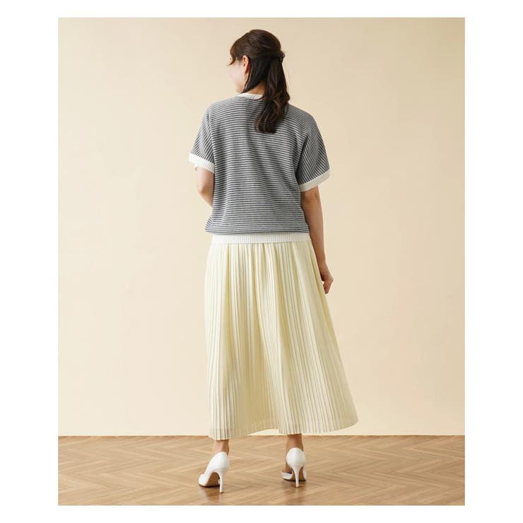 ボーダークルーネックニット[品番：LAVW0008967]｜Leilian PLUS HOUSE  