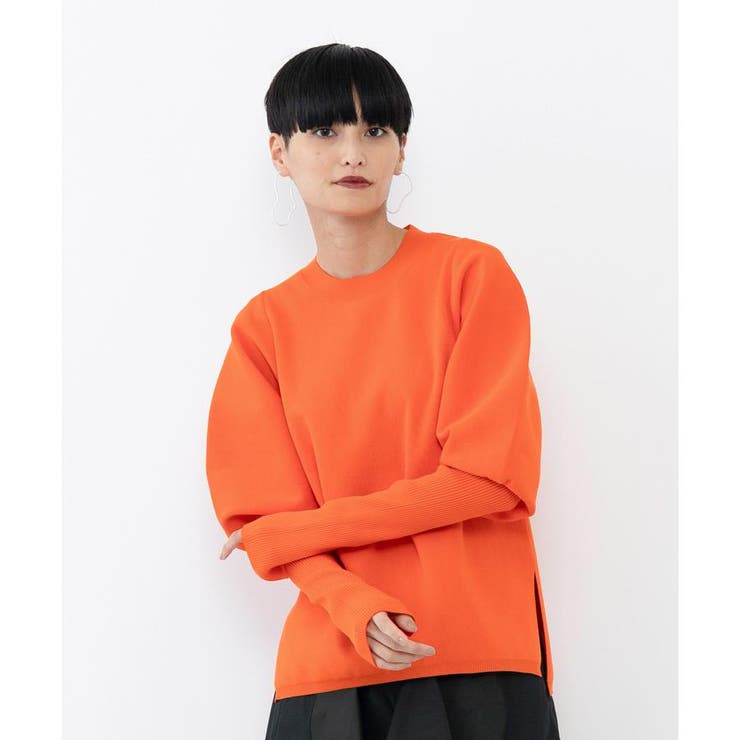 パフスリーブニットトップス[品番：LAVW0006116]｜LANVIN en Bleu