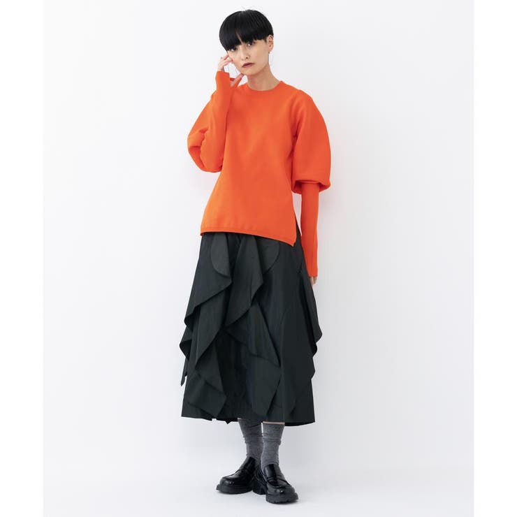 パフスリーブニットトップス[品番：LAVW0006116]｜LANVIN en Bleu