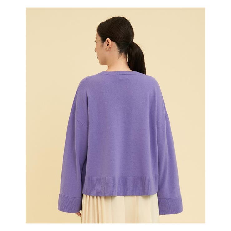 LANVIN en Bleu(ランバン オン ブルー)｜ランダムリブハイネック