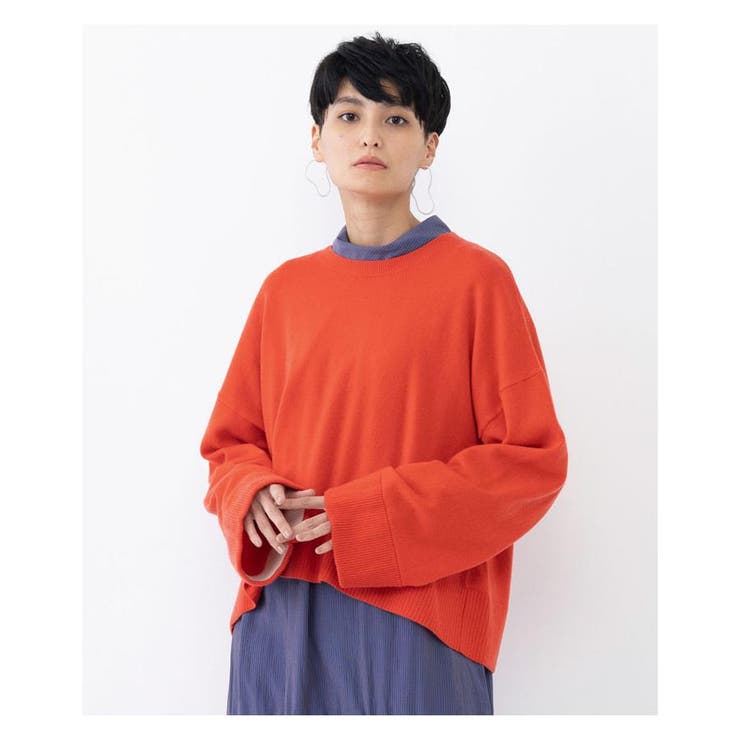カラーポイントニットトップス[品番：LAVW0006773]｜LANVIN en Bleu 